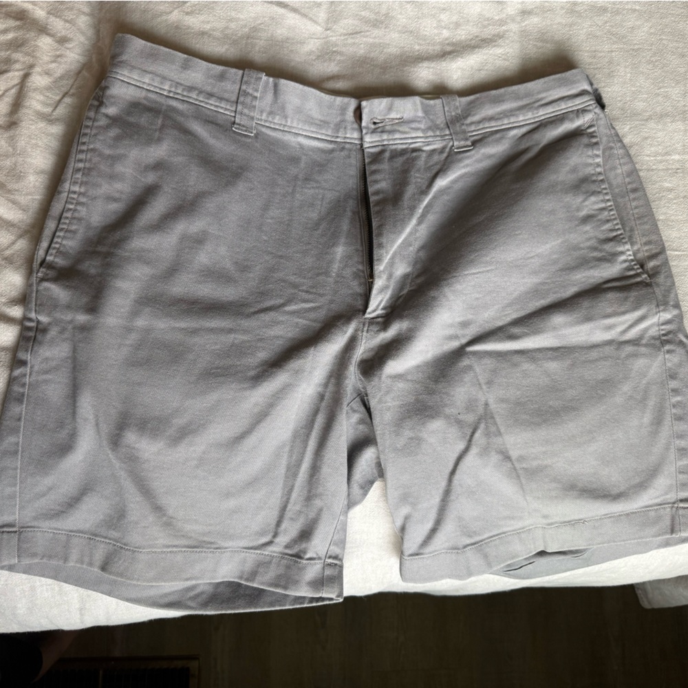 J. Crew Light Gray Flat-Front Men's Shorts